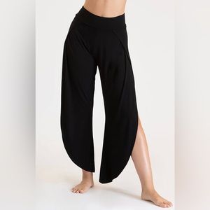 JALA Women's Bhakti pants, L, black, heavy weight jersey, wear open or tied up.